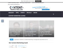 Tablet Screenshot of content-marketing.com